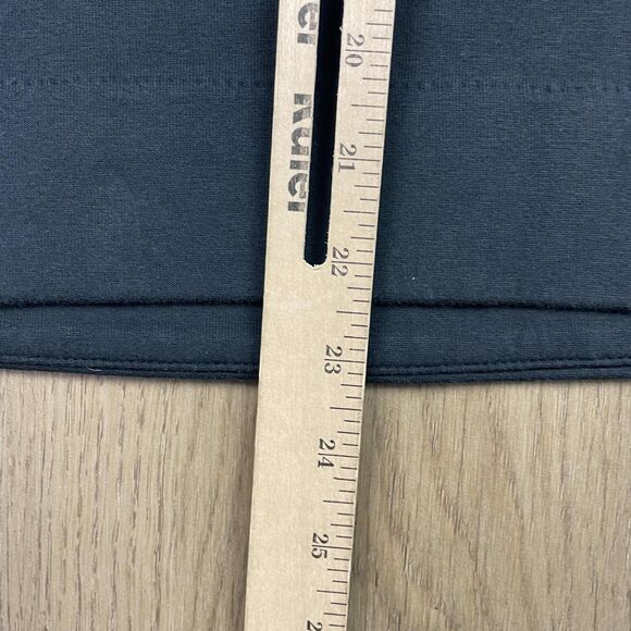 Nike Sweatshirt Womens Medium Black Striped Sleeve Side Zip Pullover Crewneck - Picture 11 of 12